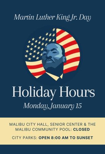 MLK day holiday hours- City hall closed