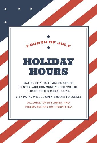 holiday hours for july 4th