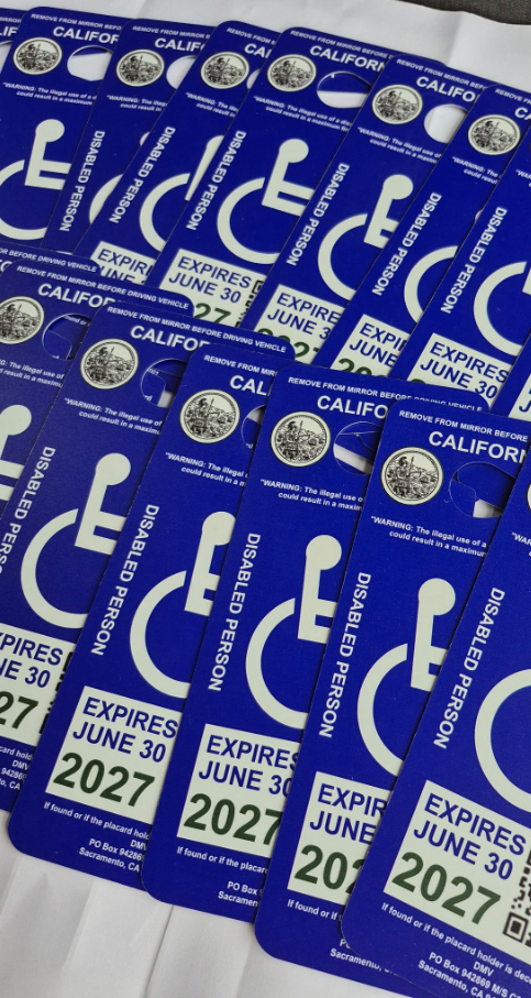 California DMV 2027 Handicap Placards