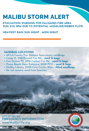 City of Malibu Storm Update 