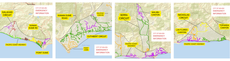 city of malibu potential power shutoffs across Malibu Dec 9 - 10 due to hazardous fire conditions