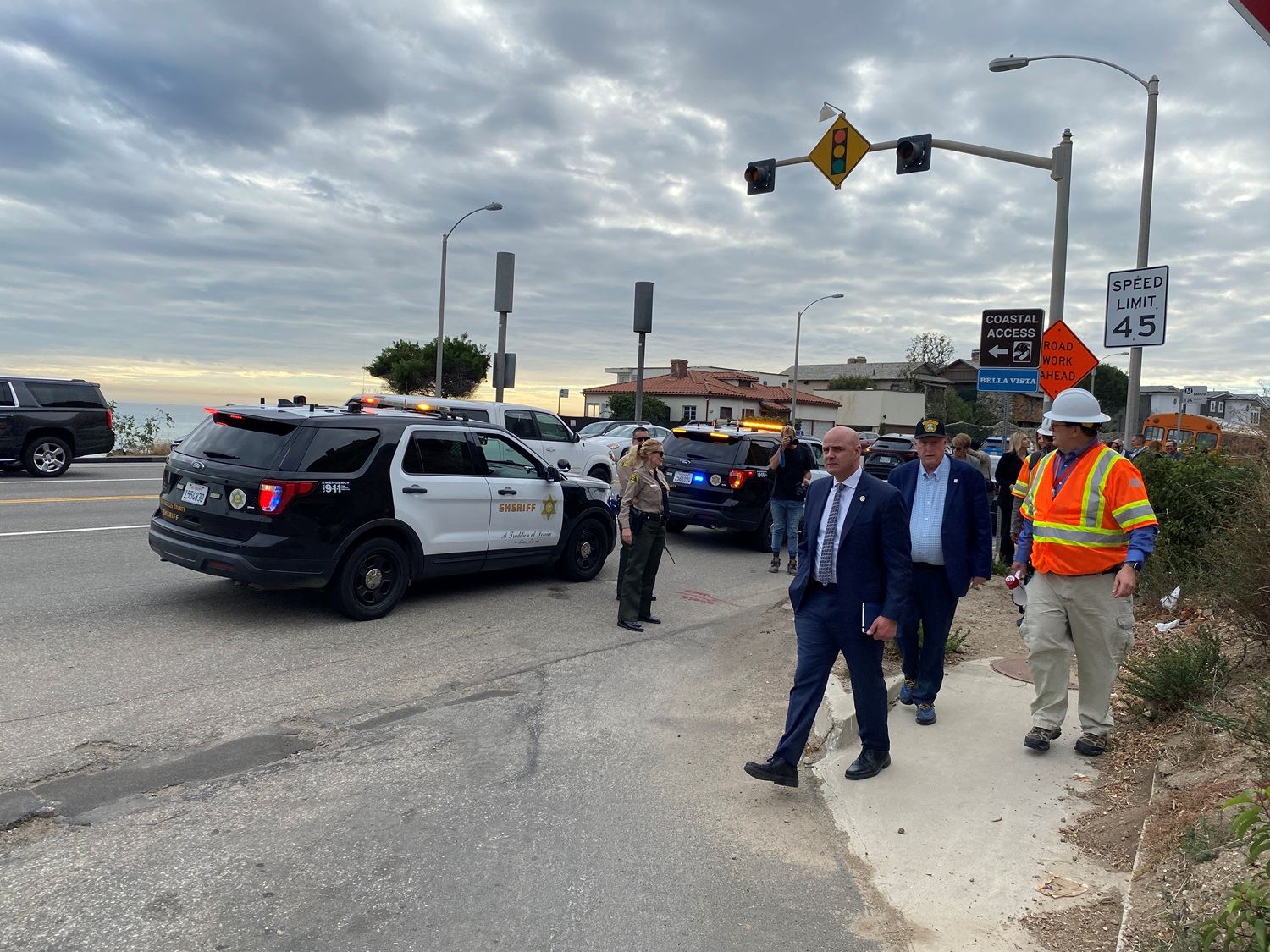 CA trans secretary PCH tour of PCH in Malibu to improve safety