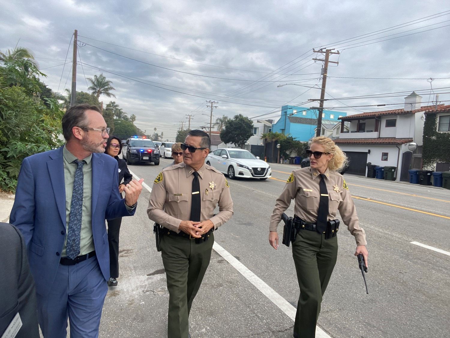 CA trans secretary PCH tour of PCH in Malibu to improve safety