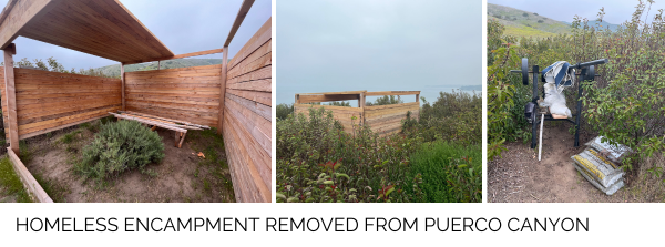 Homeless encampment removed in Puerco Canyon CM Update